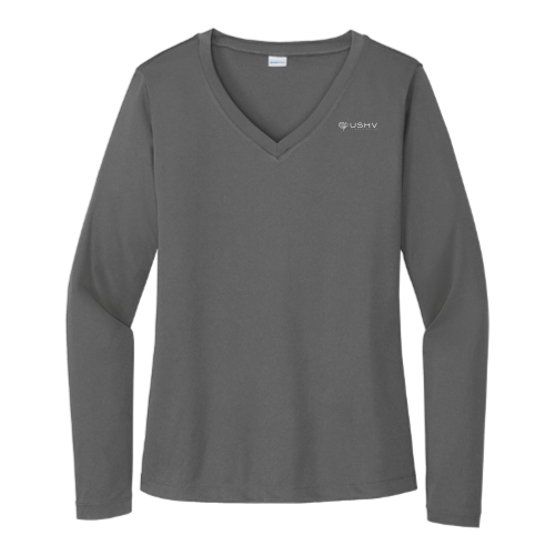 USHV - Sport Tek Ladies Long Sleeve V Neck Competitor Tee